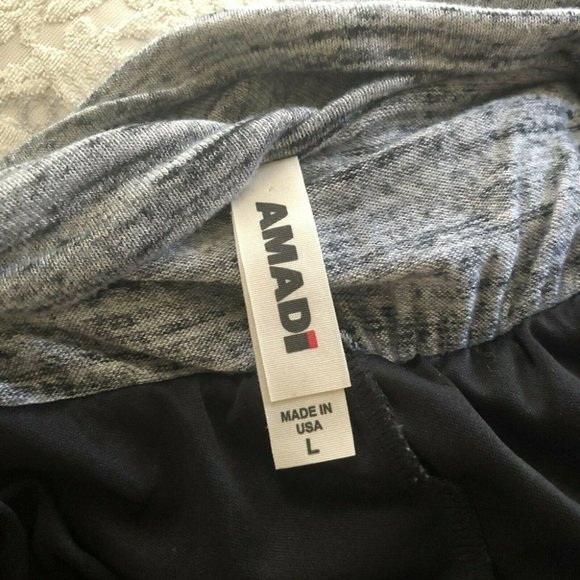 AMADI Anthropologie Lola Cross Wrap Knit Dress Light Gray Size Large - Picture 9 of 12